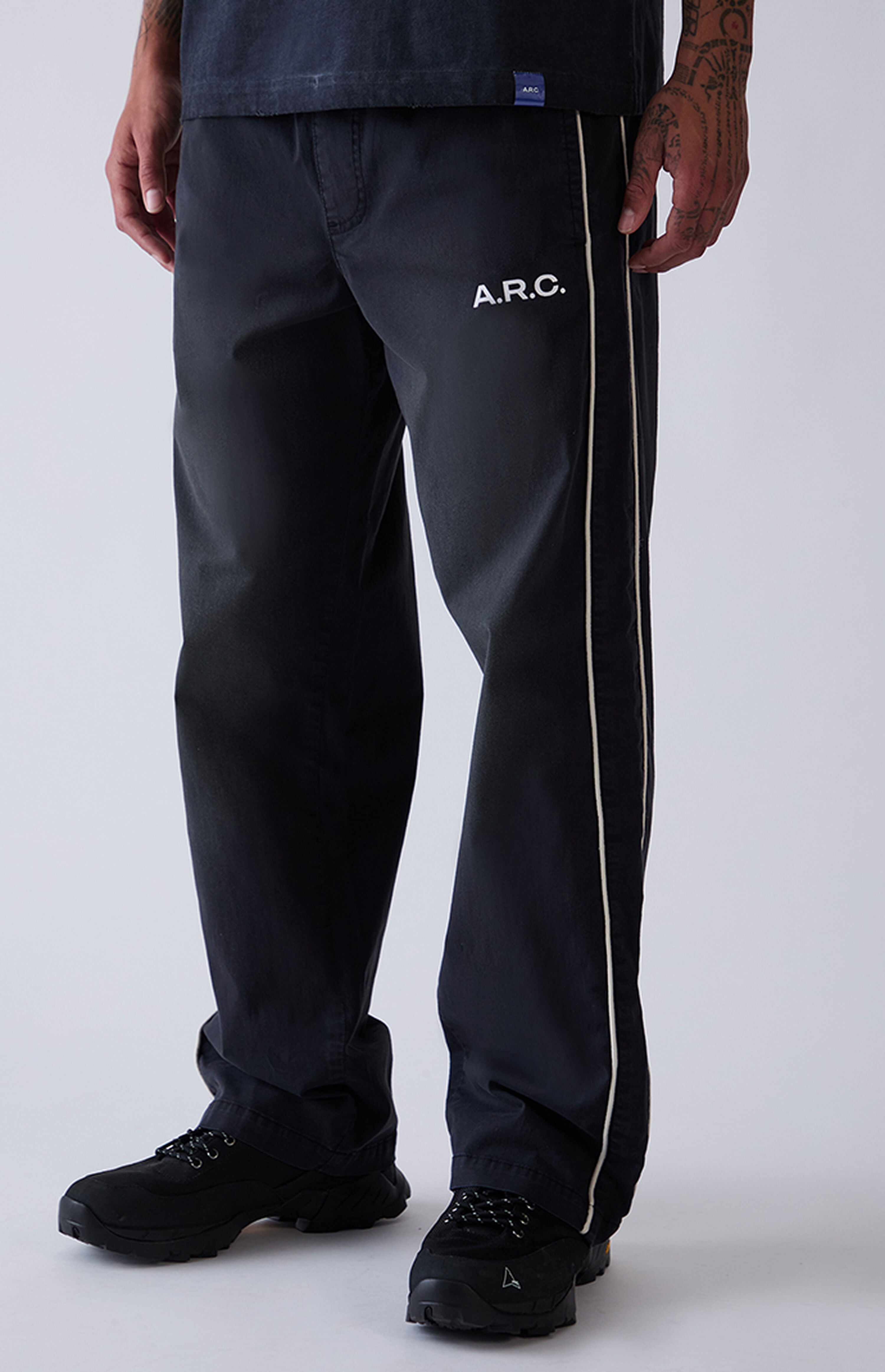 A.R.C. Black Active Vintage Wash Track Pants