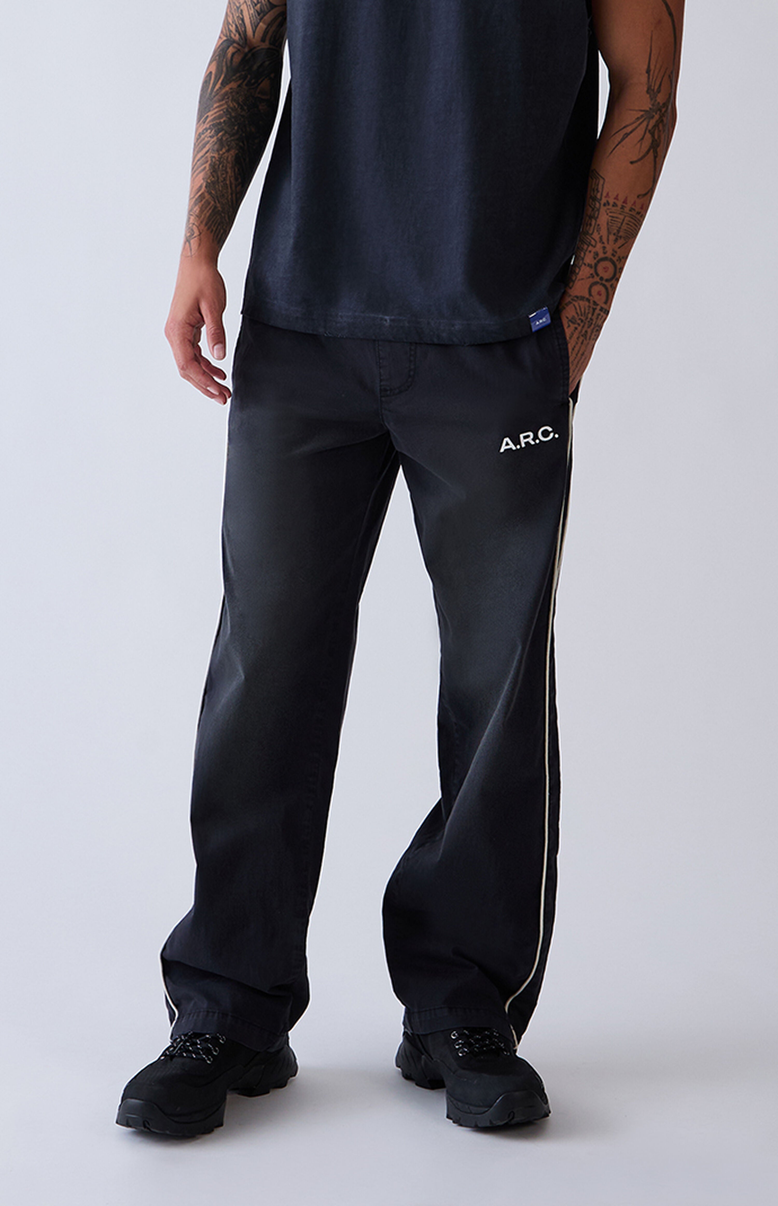 A.R.C. Black Active Vintage Wash Track Pants